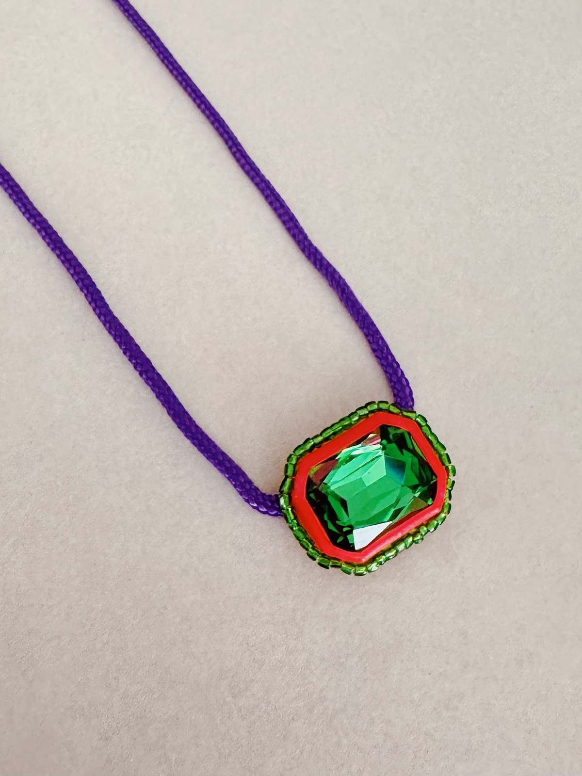 Choker Purple&Green