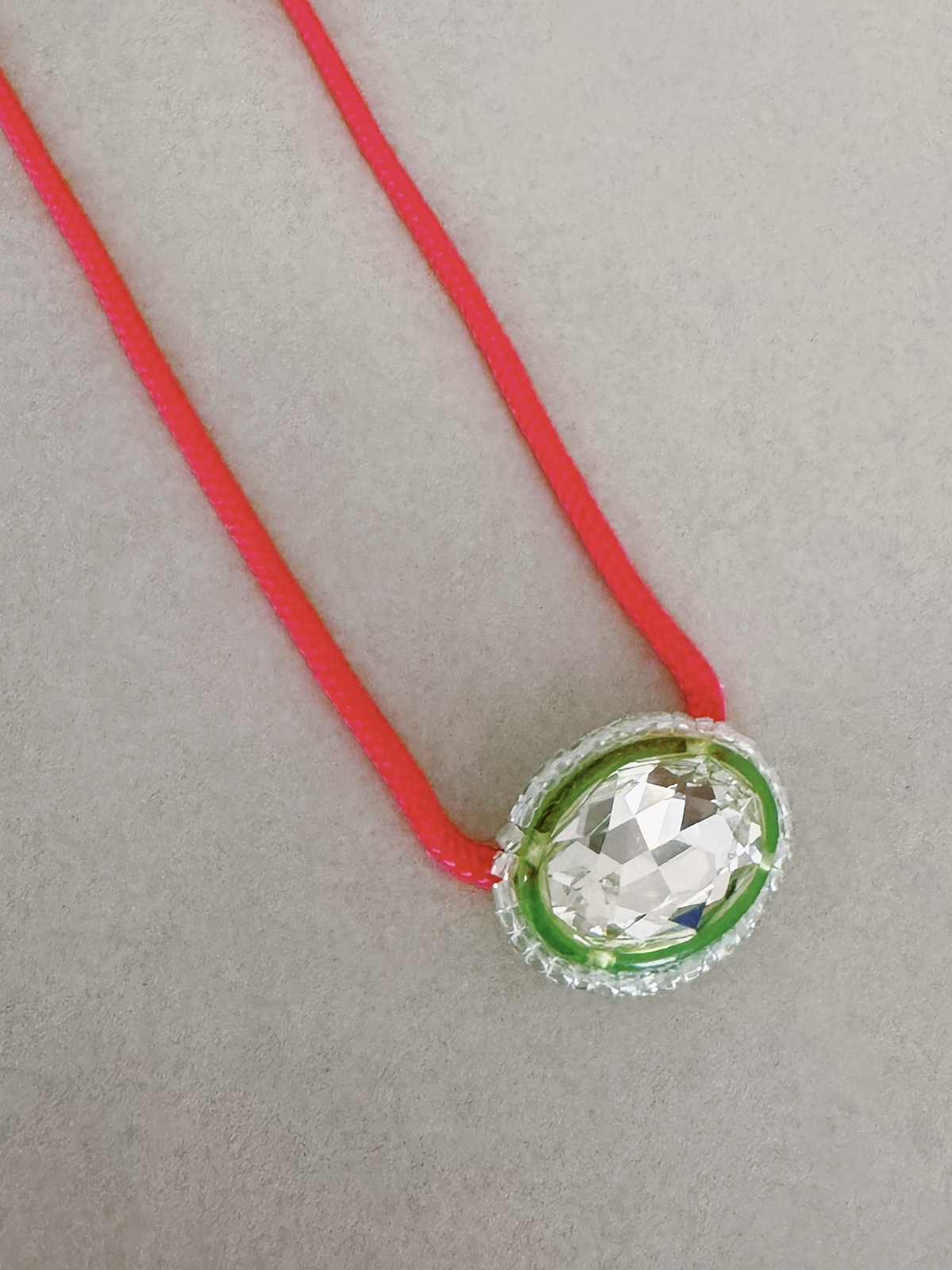 Choker Pink&Green