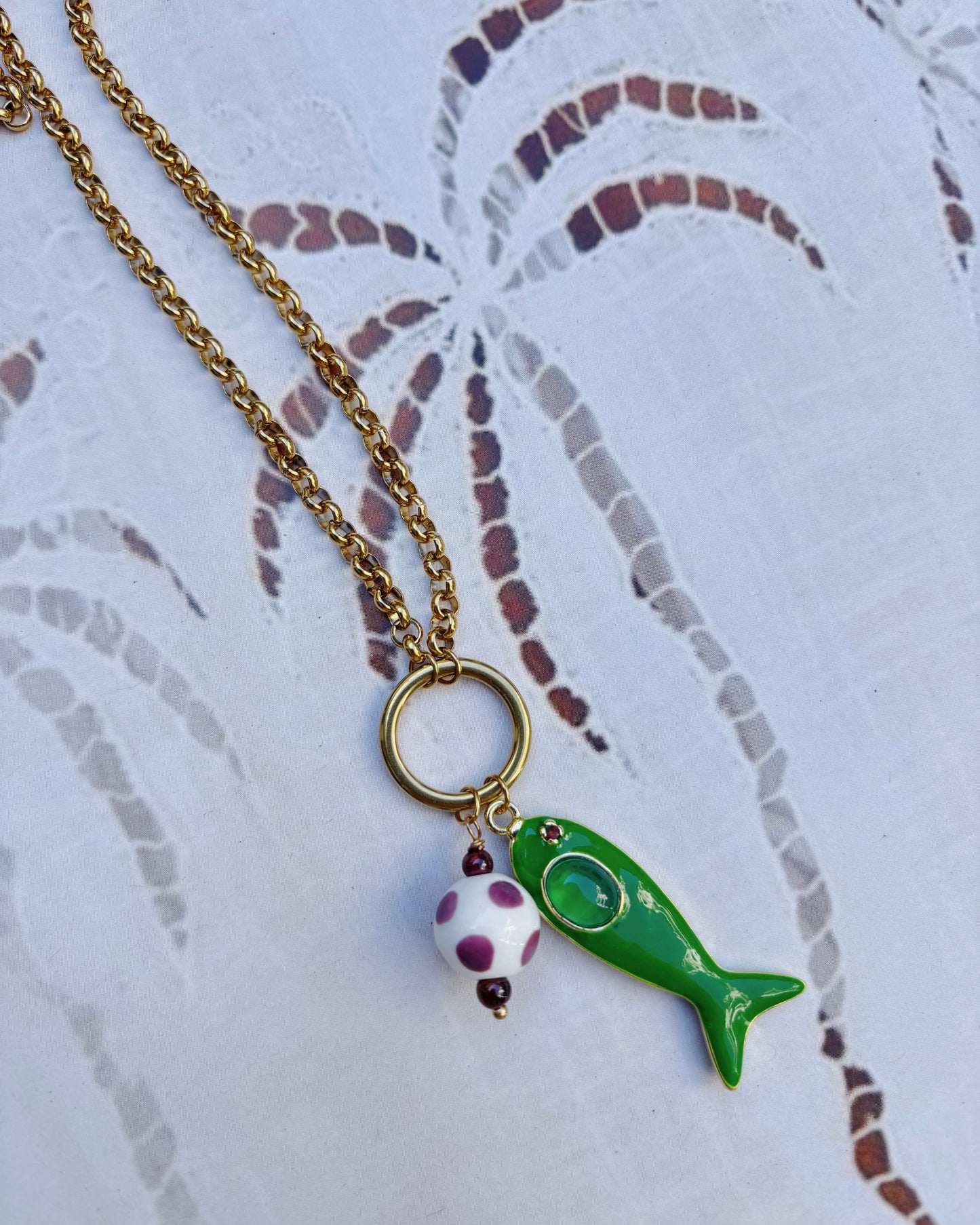 Green Fish Necklace