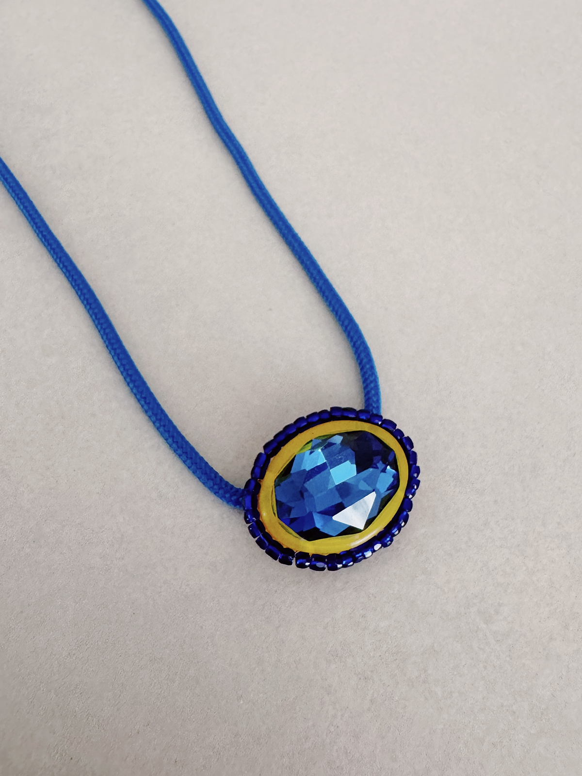 Choker Blue&Yellow