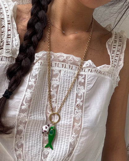 Green Fish Necklace