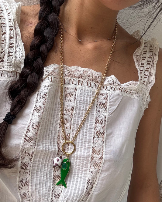 Green Fish Necklace