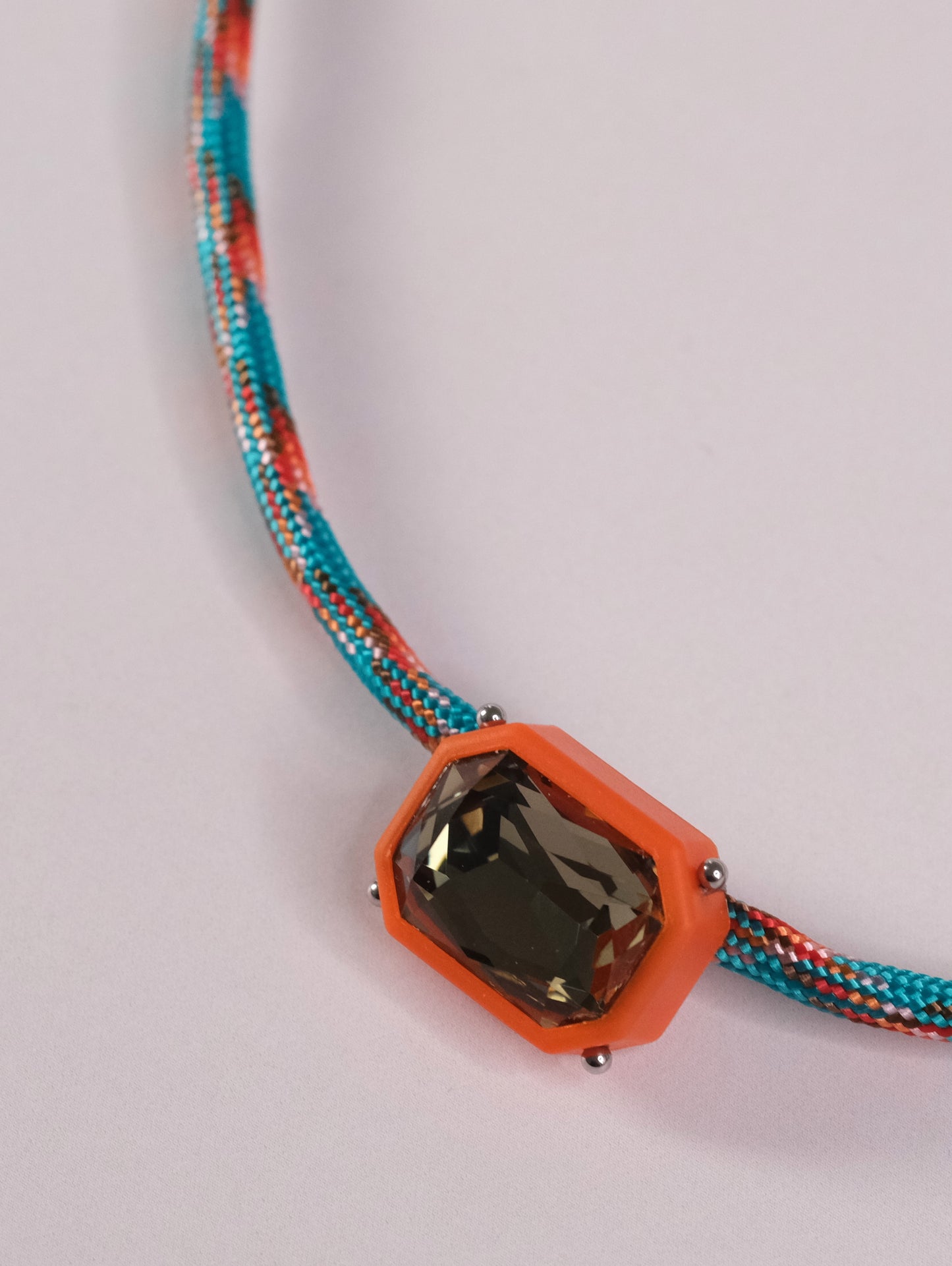 Choker Turquoise and Orange