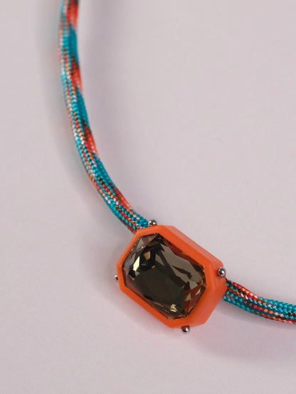 Choker Turquoise and Orange