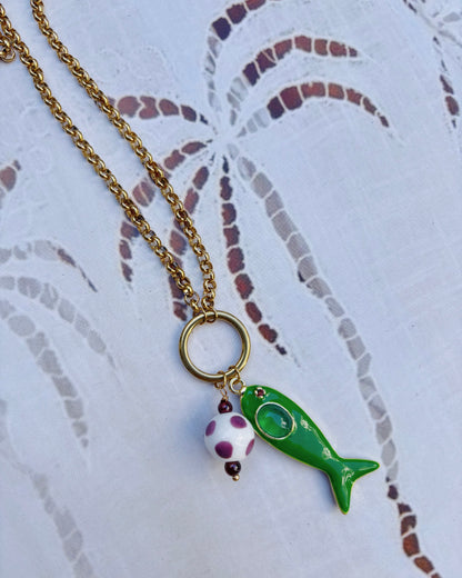 Green Fish Necklace