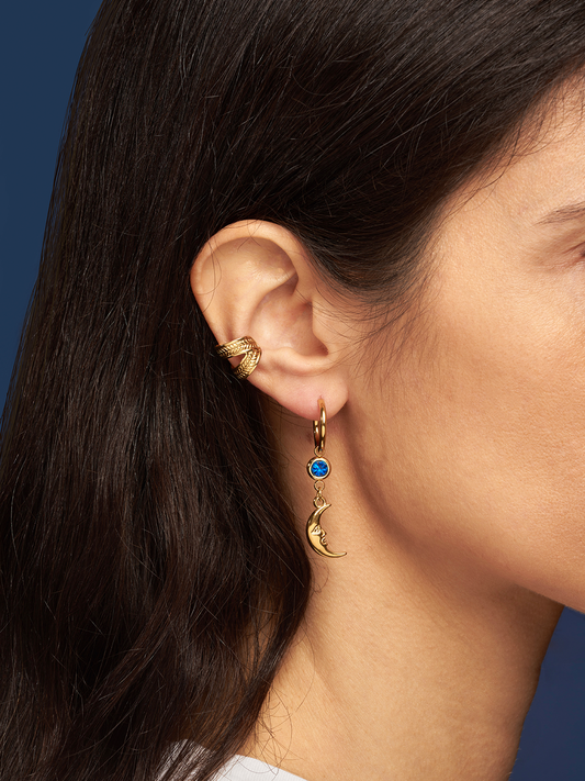 Blue Eclipse Earring